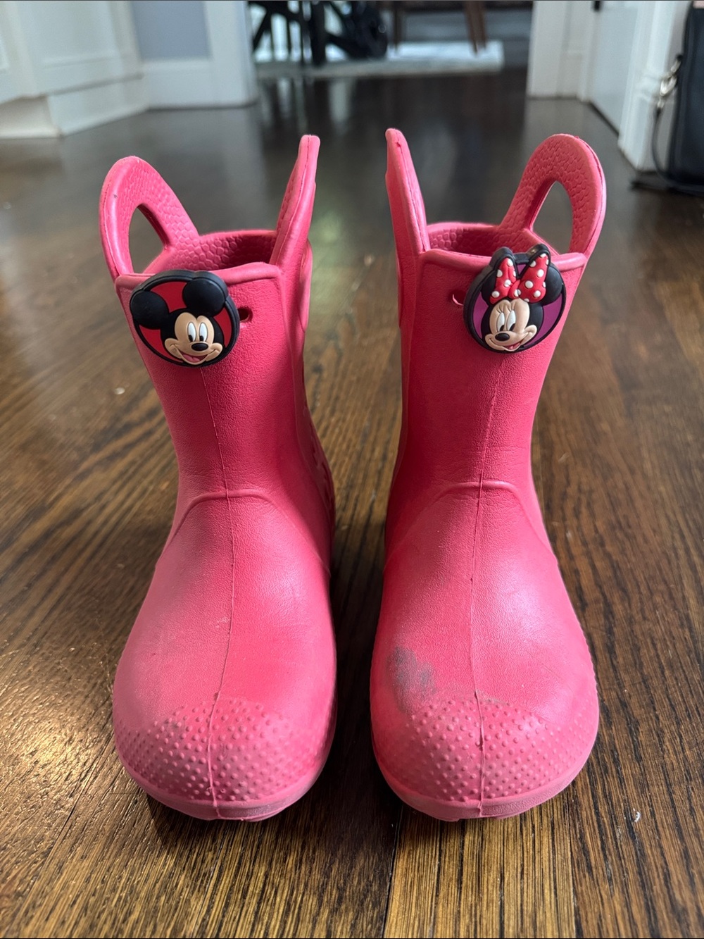 Crocs Toddlers Rain Boots in Red, Size: 9 (Toddler)